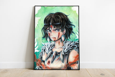 "Princesse Mononoke" PRINT 2025 - Drawin.shop