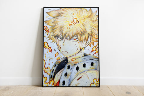 " Katsuki Bakugo " Print - Drawin.shop