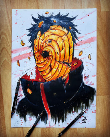 "OBITO" Original A3 - - Drawin.shop