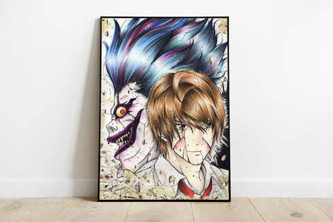 " Ryuk X Light " Print - Drawin.shop