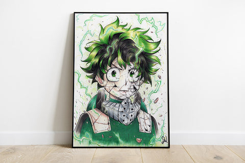 " Izuku Midoriya " Print - Drawin.shop